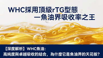 【深度解析】WHC魚油:高純度與卓越吸收的結合,為什麼它是魚油界的天花板?