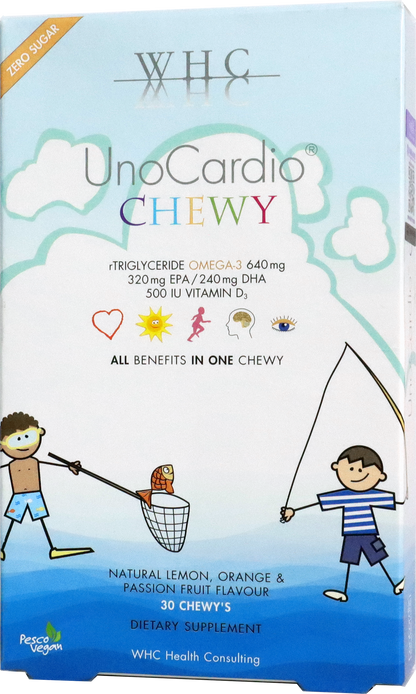 UnoCardio CHEWY兒童啫喱魚油30粒